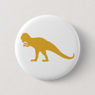 Yellow Dinosaurier Button