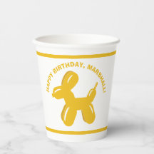 Yellow Dog Ballon Tier Personalisiertes Party