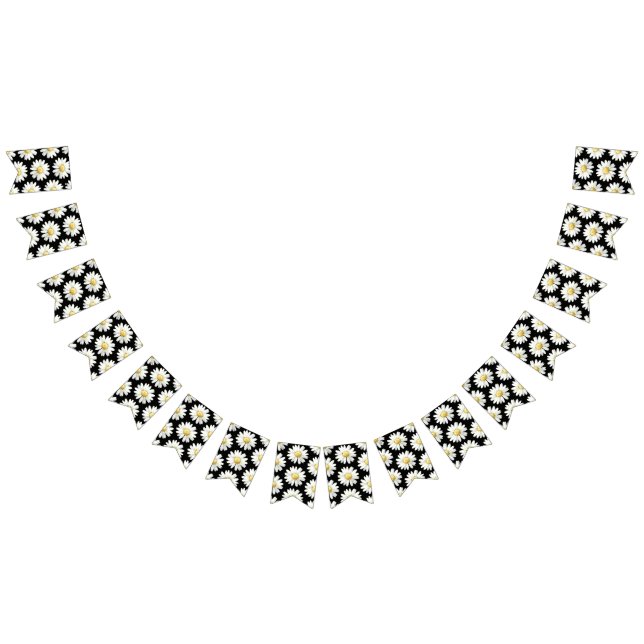 Yellow Dotted Daisy's Wimpelkette (Alle)