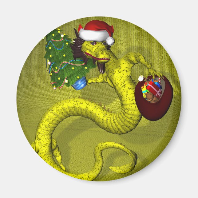Yellow Dragon Magnet (Vorne)