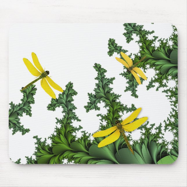 Yellow Dragonflies Mousepad (Vorne)