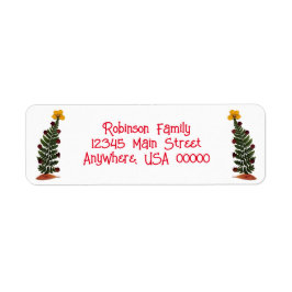 Yellow Dried Press Blume Weihnachtsbaum