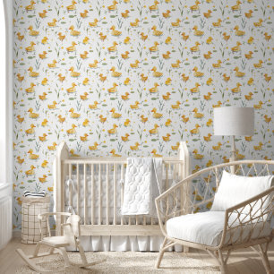 Yellow Duck Baby Kinderzimmer Tapete
