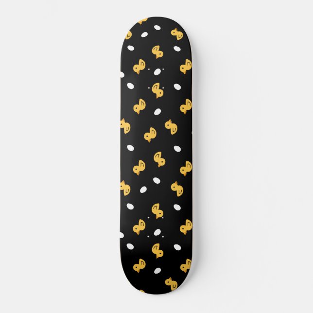 Yellow duck pattern skateboard (Vorderseite)