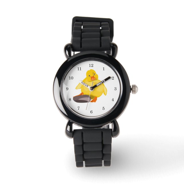 Yellow Duckling Baby Watch Armbanduhr (Vorderseite)