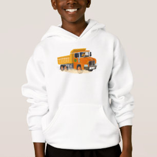 Yellow Dump Truck Cartoon für Kinder Hoodie