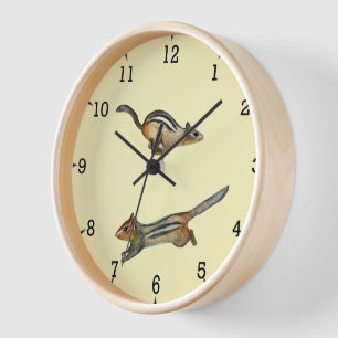 Yellow Eastern Chipmack Wall Clock Uhr