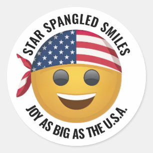 Yellow Emoji Face Stickers