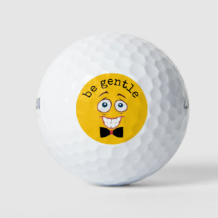 Yellow Emoji Golfball