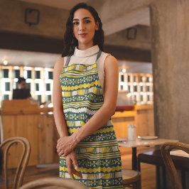 Yellow Ethnic Aztec Schürze