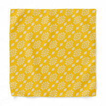 Yellow Ethnic Pattern Bandana