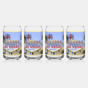 Yellow Family Las Vegas Nevada Begrüßungszeichen Dosenglas