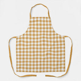 Yellow Farmhouse Gingham Schürze