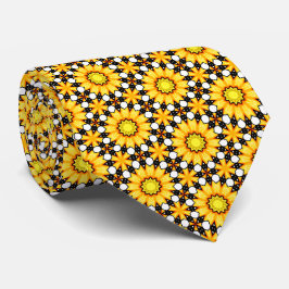 Yellow Floral Krawatte
