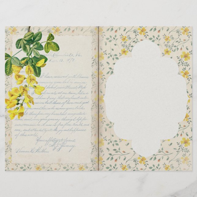 Yellow Floral Scrapbook (Vorderseite)