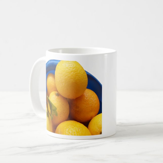 Yellow Florida Lemons Kaffeetasse (Vorderseite Links)