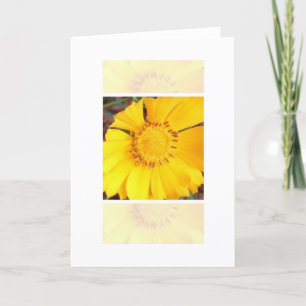 Yellow Flower - note card Karte