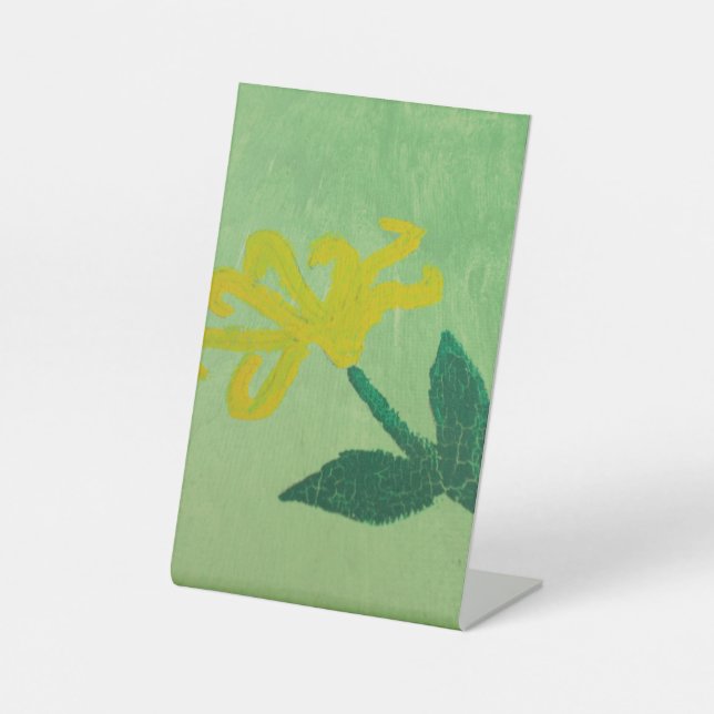Yellow Flower Painting Sockelschild (Vorderseite)