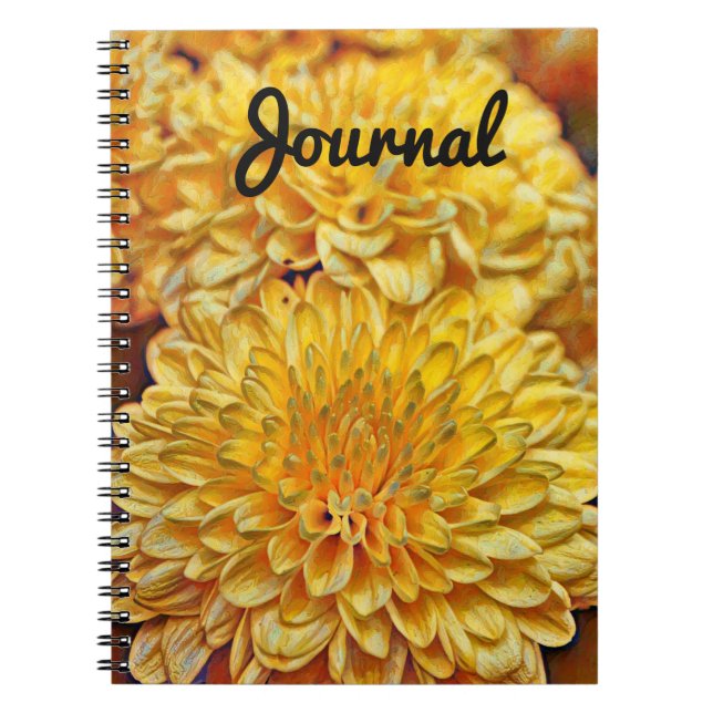 Yellow Flowers Art Journal Notizblock (Vorderseite)