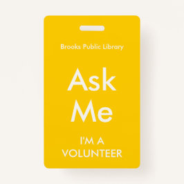 Yellow Frag Me Abzeichen für Freiwillige Ausweis