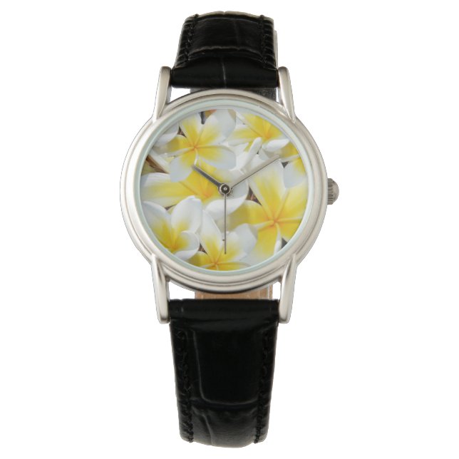 Yellow Frangipani Bouquet, Armbanduhr (Vorderseite)