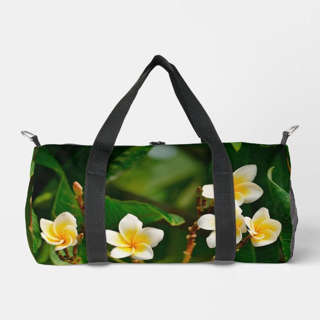 Yellow Frangipani Duffle Bag (Vorderseite)