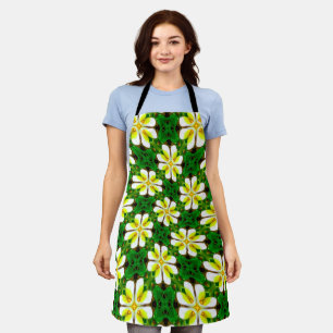 Yellow Frangipani Pattern Schürze