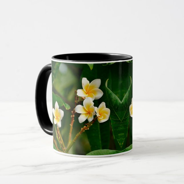 Yellow Frangipani Tasse (Vorderseite Links)