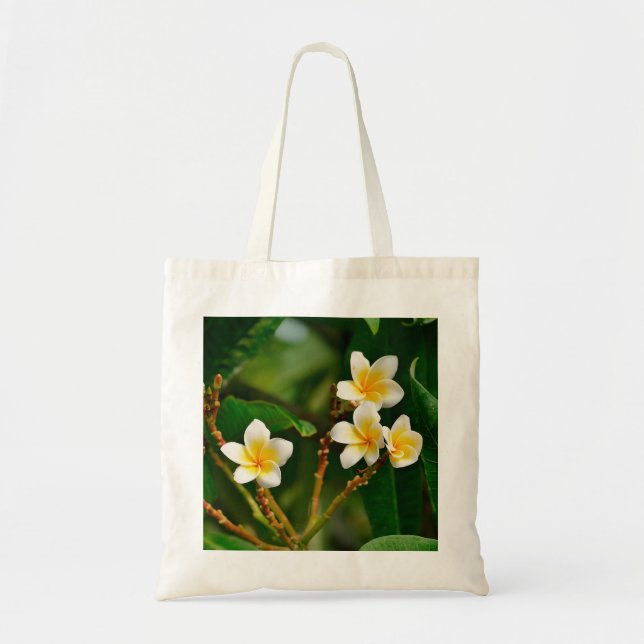 Yellow Frangipani Tragetasche (Vorne)