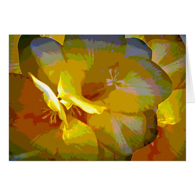 Yellow Freesia Digital Manipulation (Vorderseite (Horizontal))