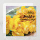 Yellow Freesias 50. Hochzeitstag Karte (Vorne/Hinten)