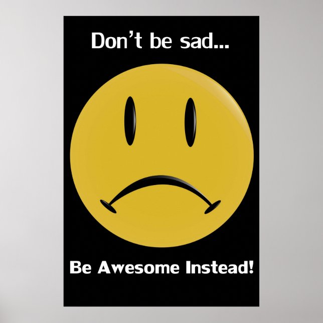 Yellow Frowny Poster (Vorne)