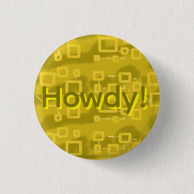 Yellow Geometric  Button (Vorderseite)