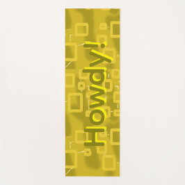 Yellow Geometric Yoga Mat Yogamatte