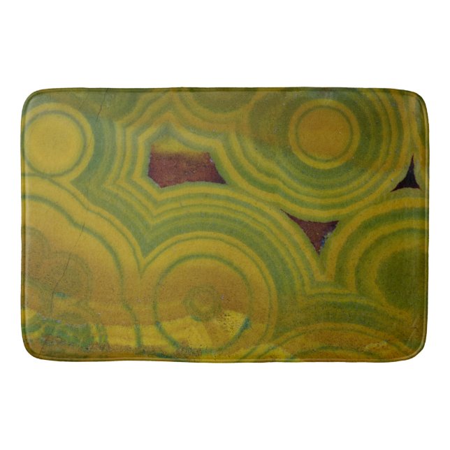 Yellow Gepunktet Ocean Jasper Badematte (Vorderseite)