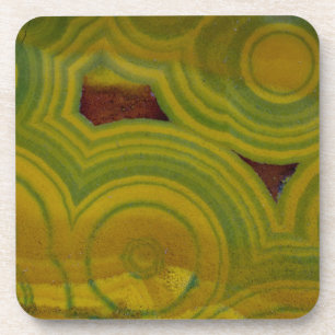 Yellow Gepunktet Ocean Jasper Getränkeuntersetzer