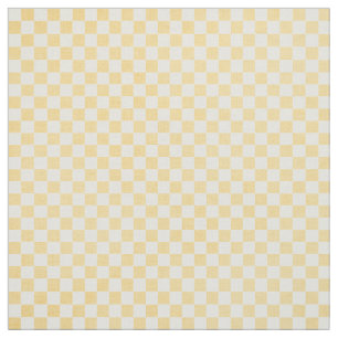 Yellow Gingham Fabric Stoff