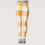 Yellow Gingham Pattern Leggings<br><div class="desc">Cooles Gingham- oder Checkerboard-Muster.</div>