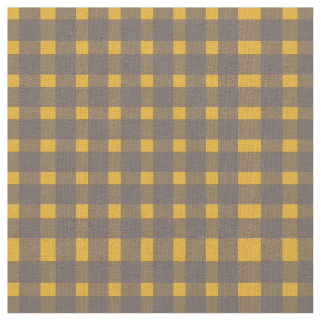 Yellow Gingham Pattern Stoff (Nahaufnahme)