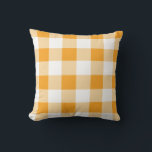 Yellow Gingham Pattern Throw Kissen<br><div class="desc">Cooles Gingham- oder Checkerboard-Muster.</div>