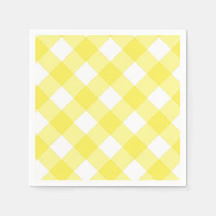 Yellow Gingham Serviette