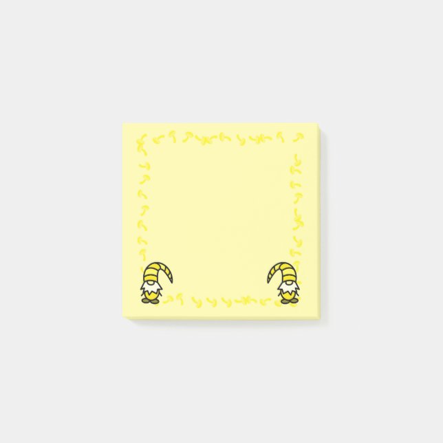 Yellow Gnome Post it Notes Post-it Klebezettel (Vorderseite)