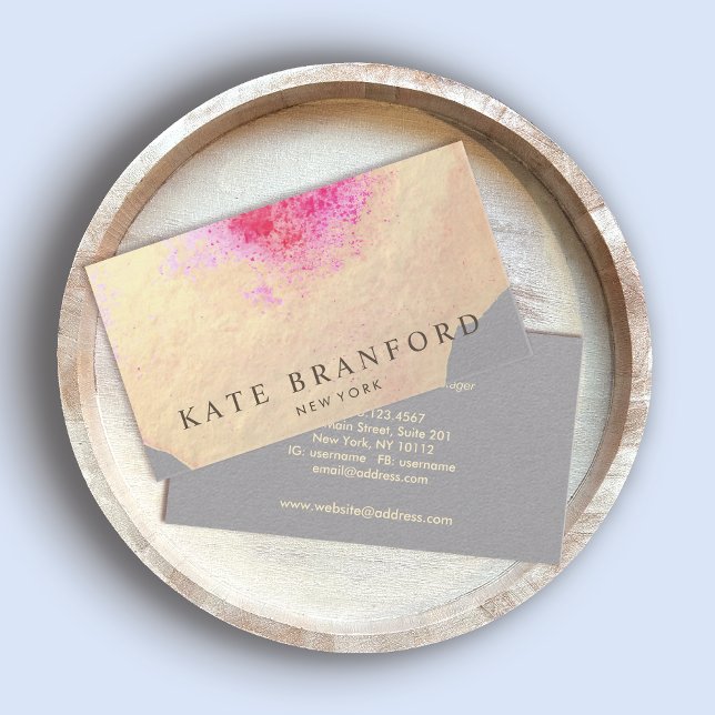 Yellow Gold Farbe Grosse Blumenkunst Visitenkarte (Von Creator hochgeladen)