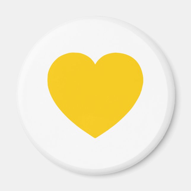 Yellow Gold Heart Magnet (Vorne)
