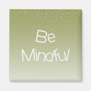 Yellow Gold Stars inspirierendes Zitat bedenken Magnet