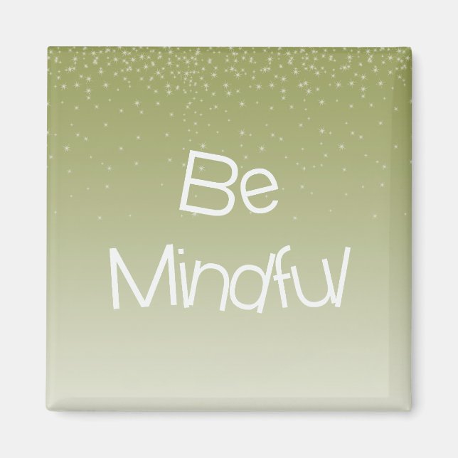 Yellow Gold Stars inspirierendes Zitat bedenken Magnet (Vorne)