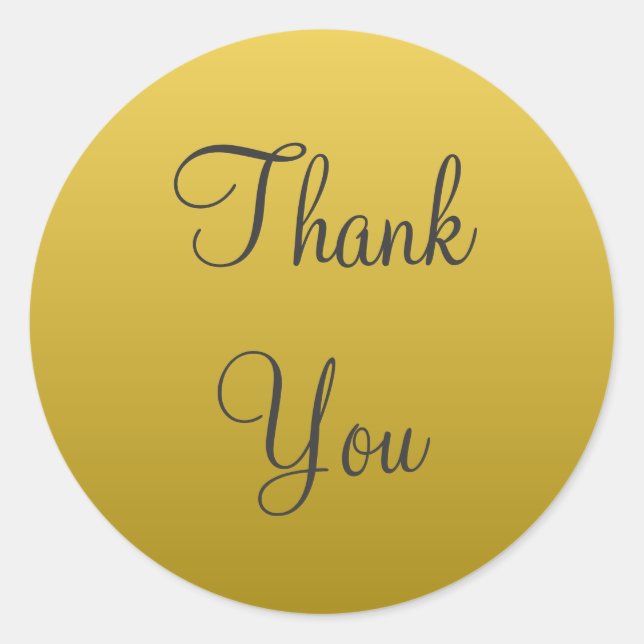 Yellow Gold Vielen Dank, dass Sie Stickers (Vorderseite)