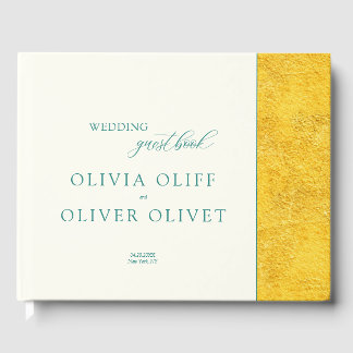 Yellow Gold Wedding Gästebuch
