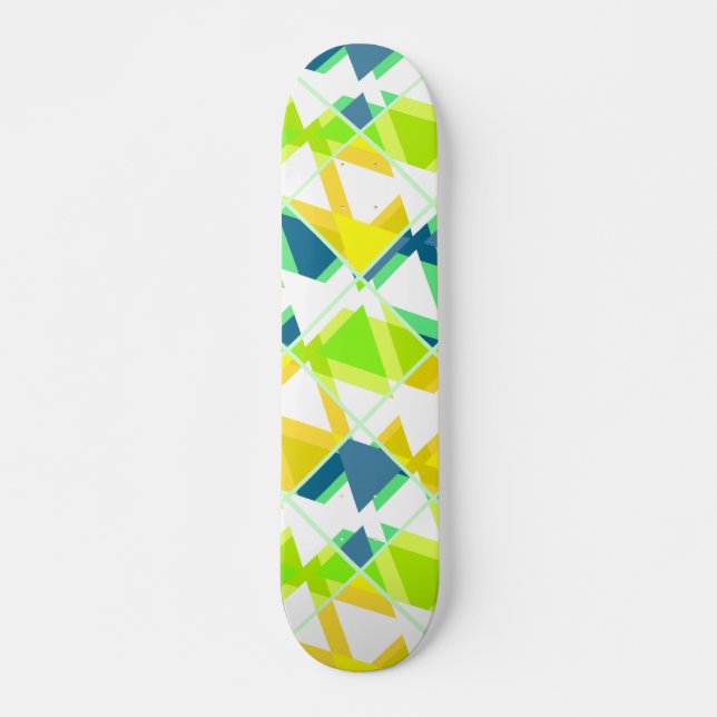 Yellow green abstract  skateboard (Vorne)