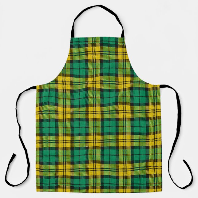 Yellow Green Blackwatch Campbell Tartan Kariert Schürze (Vorderseite)